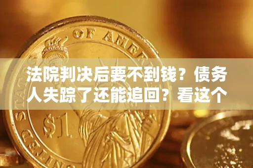武汉法院判决后要不到钱？债务人失踪了还能追回？看这个方法！