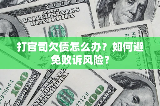 武汉打官司欠债怎么办？如何避免败诉风险？