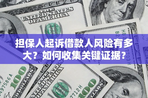 武汉担保人起诉借款人风险有多大？如何收集关键证据？