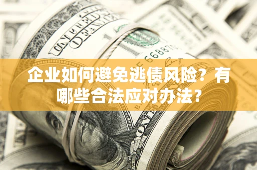 武汉企业如何避免逃债风险？有哪些合法应对办法？