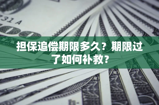 武汉担保追偿期限多久？期限过了如何补救？