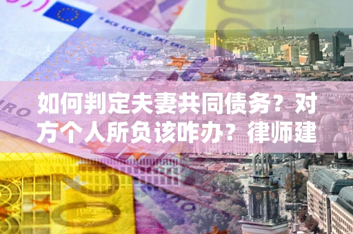 武汉如何判定夫妻共同债务？对方个人所负该咋办？律师建议