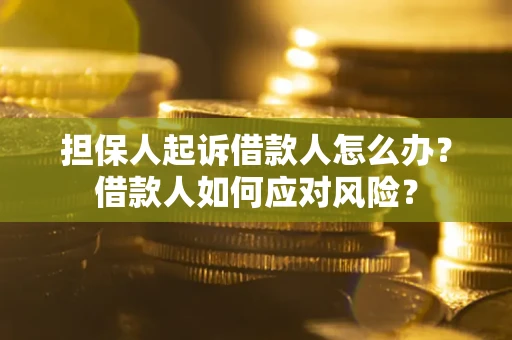 武汉担保人起诉借款人怎么办？借款人如何应对风险？