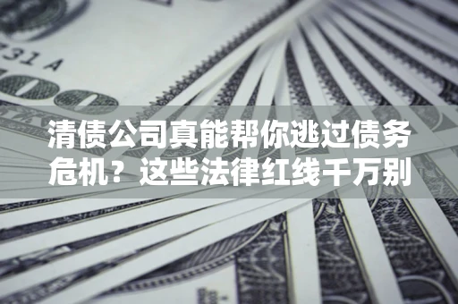武汉清债公司真能帮你逃过债务危机？这些法律红线千万别踩