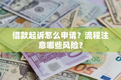 武汉借款起诉怎么申请？流程注意哪些风险？