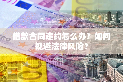 武汉借款合同违约怎么办？如何规避法律风险？